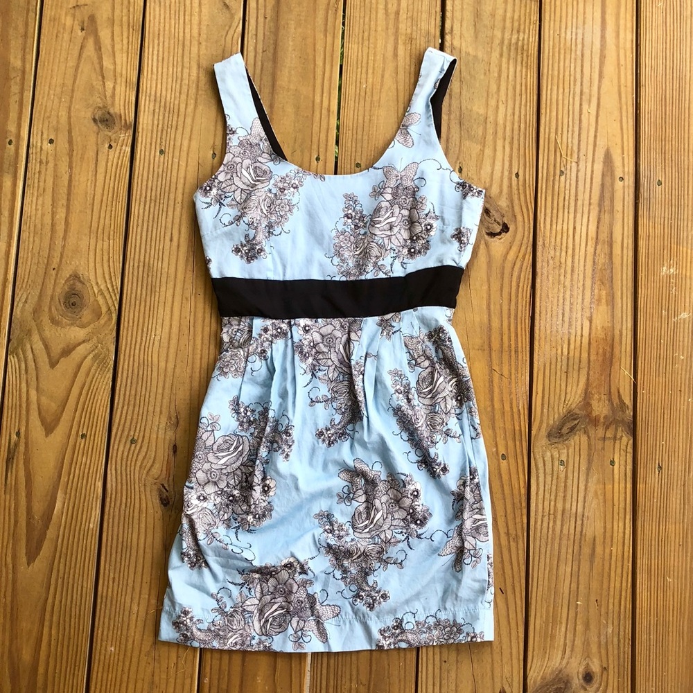 Cotton Teal Cocktail Dress